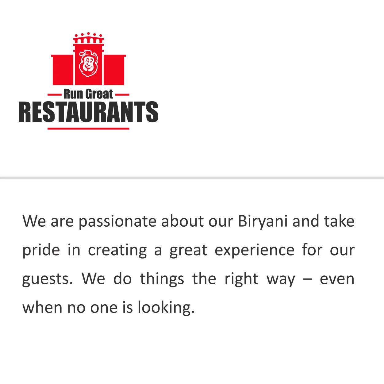 Run Great Restaurants
